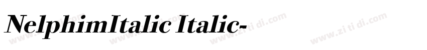 NelphimItalic Italic字体转换